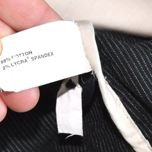 GAP Y2K 2004 Fitted Blazer Black Pinstripe Classic Look Twee Preppy Normcore 6 - Picture 8 of 9